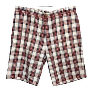 A.P.C. Shorts Mens Medium Tartan Plaid Cotton Linen Preppy Collegiate Golf NEW
